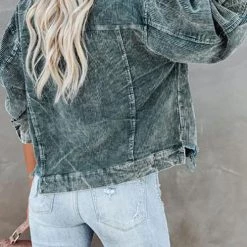 Levency Frayed Hem Cropped Corduroy Jacket New In 52 Levency Frayed Hem Cropped Corduroy Jacket New In