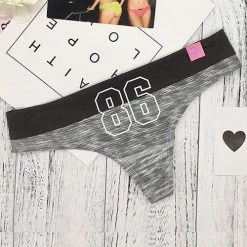 Levency New In Letter Color Block Thong