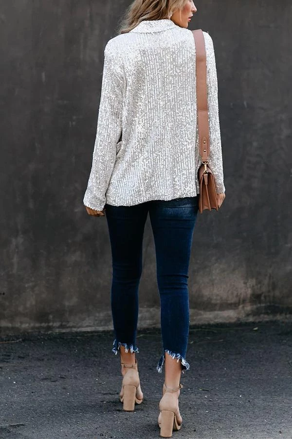 Levency New In Break The Bank Sequin Blazer 30 Levency New In Break The Bank Sequin Blazer