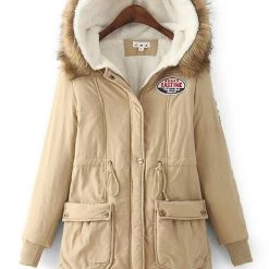 Levency Thick Soft Fleece Parka Coat New In