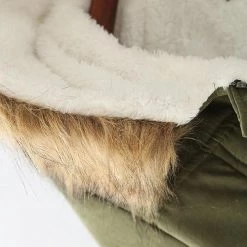 Levency Thick Soft Fleece Parka Coat New In