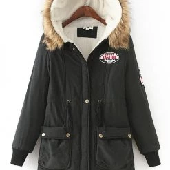 Levency Thick Soft Fleece Parka Coat New In