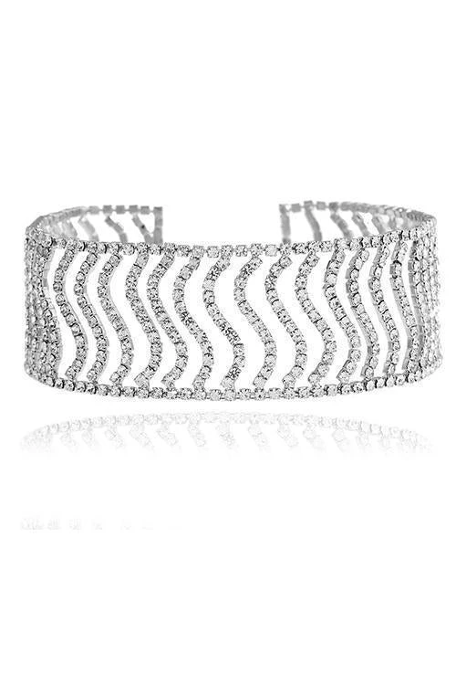 Levency Rhinestone Wide Choker 2 Levency Rhinestone Wide Choker