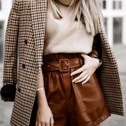 Levency Plaid Button Long Sleeve Blazer New In