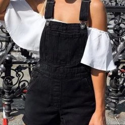 Levency New In Simple Denim Romper