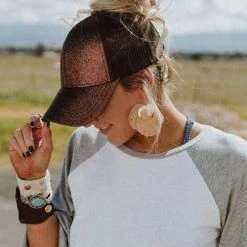 Levency Sequin Mesh Baseball Cap 13 Levency Sequin Mesh Baseball Cap