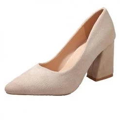 Levency New In Classic Pointed Toe Chunky Pump
