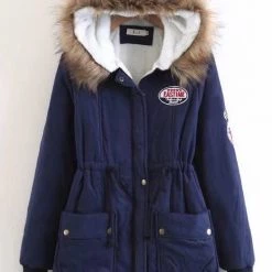 Levency Thick Soft Fleece Parka Coat New In