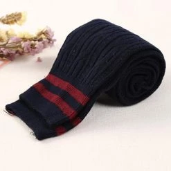 Levency Stripe Weave Over Knee Socks 28 Levency Stripe Weave Over Knee Socks