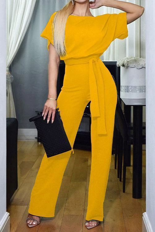 Levency New In Short Sleeve Knot Jumpsuit 8 Levency New In Short Sleeve Knot Jumpsuit