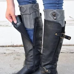 Levency New In Tortoise Shell Button Boot Cuffs