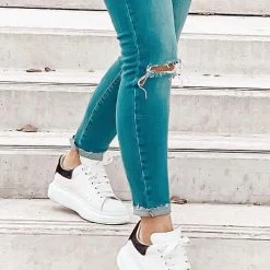 Levency Lace Up White Sneakers