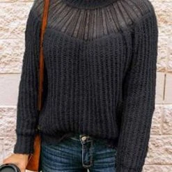 Levency Lace Patchwork O Neck Sweater 11 Levency Lace Patchwork O Neck Sweater