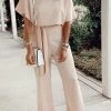 Levency New In Short Sleeve Knot Jumpsuit