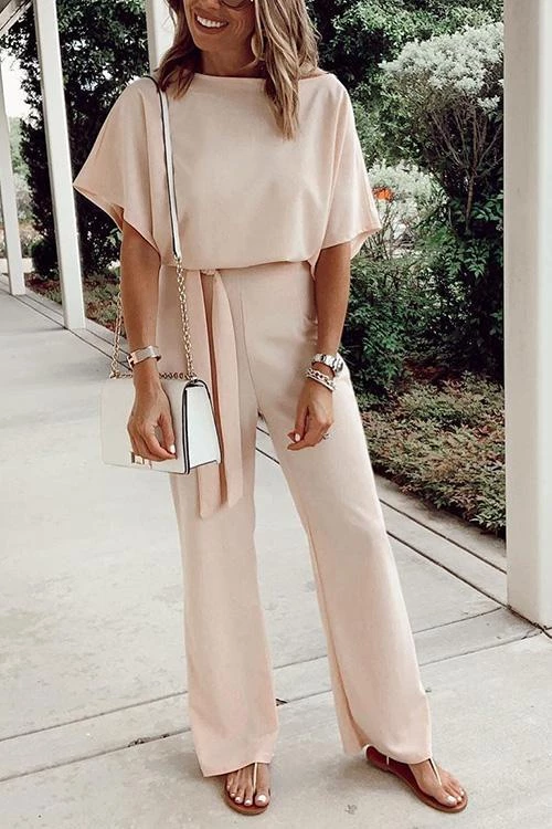 Levency New In Short Sleeve Knot Jumpsuit 1 Levency New In Short Sleeve Knot Jumpsuit