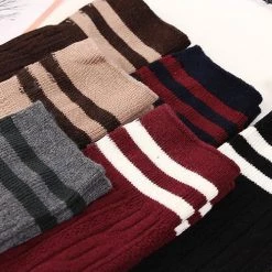 Levency Stripe Weave Over Knee Socks 22 Levency Stripe Weave Over Knee Socks