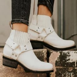 Levency Low Heel Slip On Ankle Boots New In