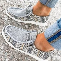 Levency Leopard Snake Print Slip On Canvas Sneakers