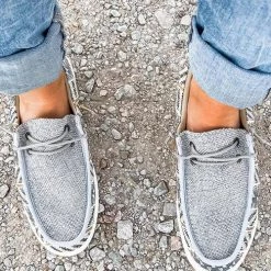 Levency Leopard Snake Print Slip On Canvas Sneakers