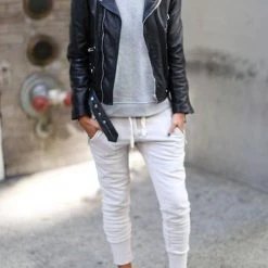 Levency Brushed Drawstring Pockets Pants