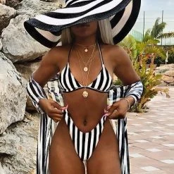 Levency Stripe Straw Hat