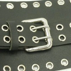 Levency New In Hollow Leather Wide Belt