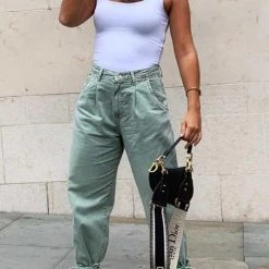 Levency High Waist Denim Bloomers