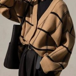 Levency Button Plaid Cardigan New In 12 Levency Button Plaid Cardigan New In