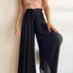 Levency New In Drawstring Wide Leg Pants