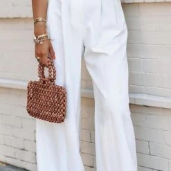 Levency New In Pockets Wide Leg Pants