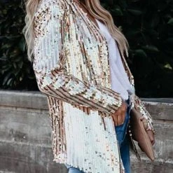 Levency New In Break The Bank Sequin Blazer 42 Levency New In Break The Bank Sequin Blazer