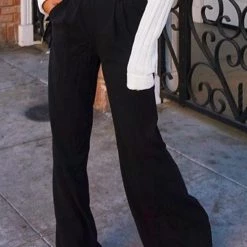 Levency New In Pockets Wide Leg Pants