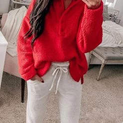 Levency Brushed Drawstring Pockets Pants