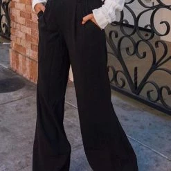 Levency New In Pockets Wide Leg Pants