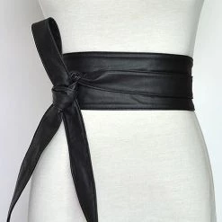 Levency New In Bow Tied PU Belt
