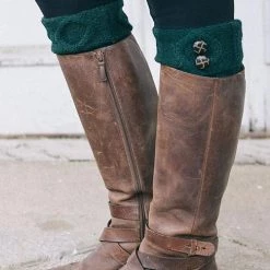 Levency New In Tortoise Shell Button Boot Cuffs