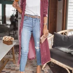 Levency All Touchy Feely Velvet Duster New In 21 Levency All Touchy Feely Velvet Duster New In