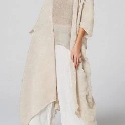 Levency New In Flowly Belted Trench Kimono