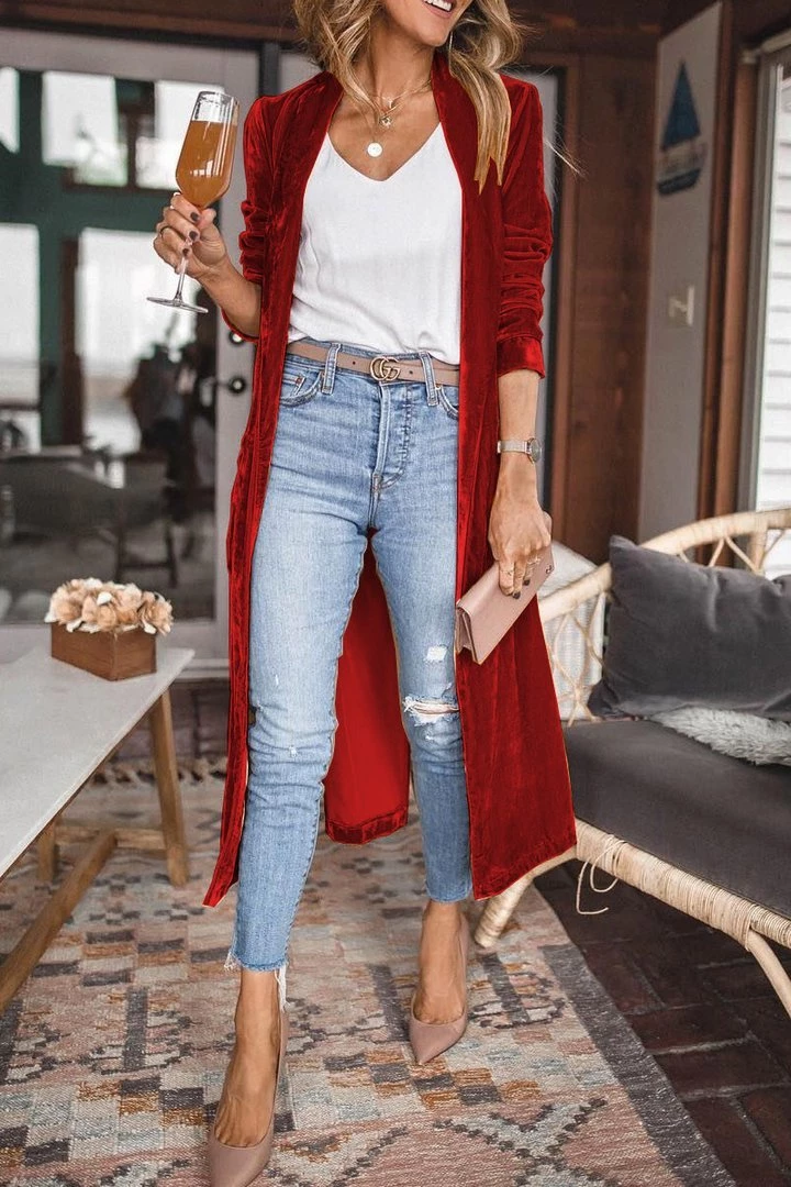 Levency All Touchy Feely Velvet Duster New In 7 Levency All Touchy Feely Velvet Duster New In