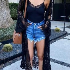 Levency New In Lace See Though Cover Up