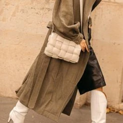 Levency Weave Square Crossbody Bag