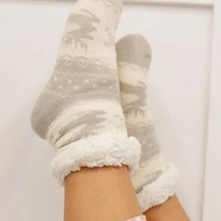 Levency Fuzzy Holiday Socks New In