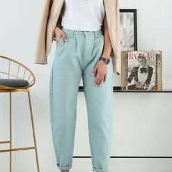 Levency High Waist Denim Bloomers