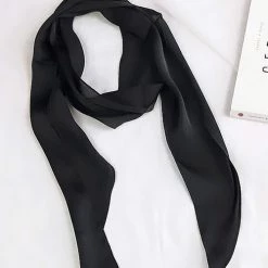 Levency Solid Ribbon Scarf New In