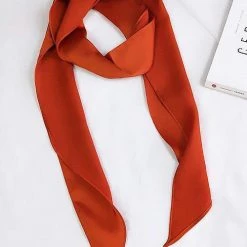 Levency Solid Ribbon Scarf New In