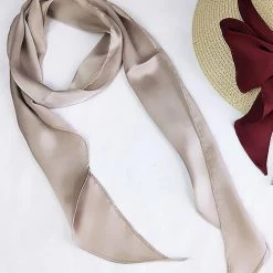 Levency Solid Ribbon Scarf New In