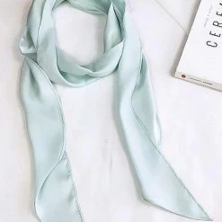 Levency Solid Ribbon Scarf New In