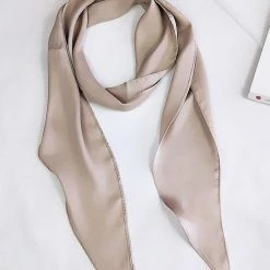 Levency Solid Ribbon Scarf New In
