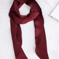 Levency Solid Ribbon Scarf New In
