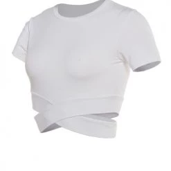 Levency New In Cross Short Sleeve Crop T Shirt